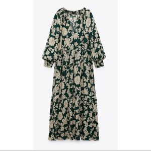zara printed oversized dress